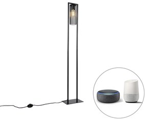 Inteligentna nowoczesna lampa stojąca czarna w tym WiFi ST64 - Balenco Wazo Nowoczesny Oswietlenie wewnetrzne
