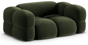 Zielona aksamitna sofa 180 cm Loretto – Cosmopolitan Design