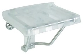 Siedzisko prysznicowe 38x46 cm, srebrne