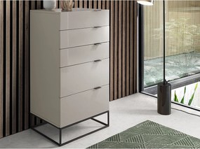 Szyfoniera szare drewno i czarna stal 7019 ANGEL CERDA