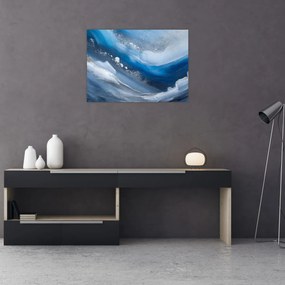 Obraz na szkle - Abstrakcja oceanu (70x50 cm)