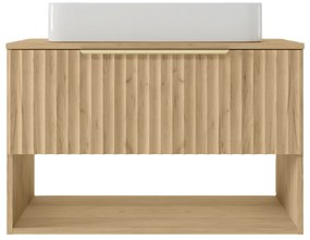 Szafka pod umywalkę nablatową TIBU 2.0 1S 80cm dąb złoty STRAMA