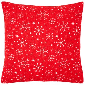 4Home Poszewka na poduszkę Snowfall in Red, 45 x 45 cm