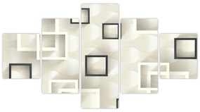 Geometryczny abstrakcyjny obraz (125x70 cm)