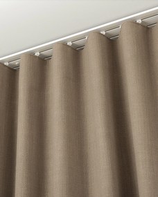 Zasłona gotowa na taśmie marszczącej 140x280cm light brown 1 szt.