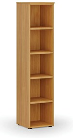 Regał biurowy PRIMO WOOD, 400 x 420 x 1781 mm, buk