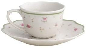 Białe porcelanowe filiżanki zestaw 2 szt. na espresso 90 ml Nonna Rosa – Brandani
