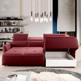 Narożnik MURILLO S Mini z elektryczną regulacją siedziska Prawostronny w tkaninie VOGUE 07 WERSAL