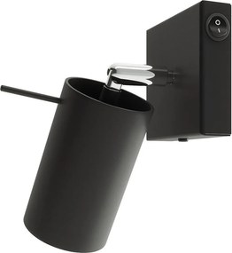 Czarna metalowa lampa punktowa ø 6 cm Etna – Sollux