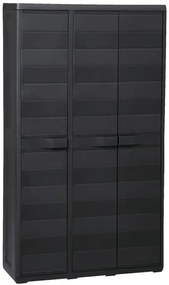 Czarna szafa gospodarcza do piwnicy i ogrodu Z1-H30