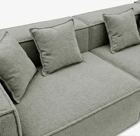 Narożnik Modułowy CERIO Szary Boucle Nowoczesny