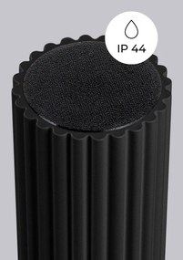 Czarna lampa sufitowa ze szklanym kloszem ø 12 cm Orbital – Sollux