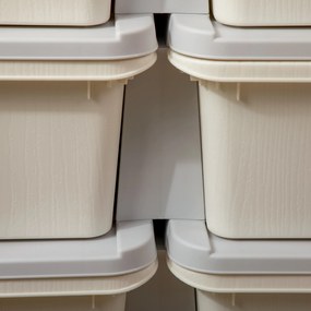 HOMCOM Szafka z szufladami dla dzieci, pudełka na przechowywanie z 6 poziomami, meble dla dzieci