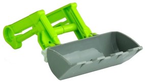 Rozkręcany traktor z przyczepą z drewnem 43 cm