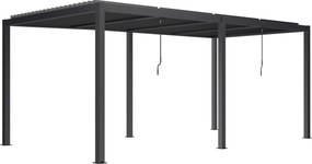 PERGOLA LUXE 5.8X3X2.5M ANTRACYT Z OŚWIETLENIEM LED