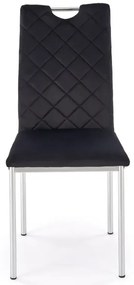 Krzesło tapicerowane K578 VELVET czarne HALMAR
