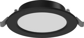 Mexen LDRR panel sufitowy downlight LED wpuszczany fi 12 cm, 6W, Zimna - 6500K, 450 lm, czarny - L210-012-0665-70