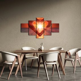 Obraz - Słońce w sercu (125x70 cm)