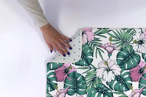 Dywanik do łazienki Dywanik do łazienki Liście monstery