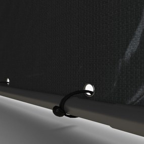 Outsunny Schowek na narzędzia, Garaż namiotowy, Duże drzwi, Ramka odporna na rdzę, 160x218x172 cm, Ciemnoszary