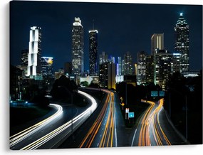 Obraz nocnej metropolii (70x50 cm)
