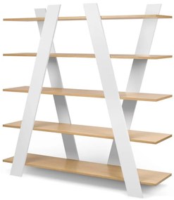 Biała biblioteczka TemaHome Wind Oak