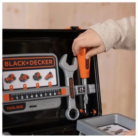 Smoby black &amp; decker walizka z narzędziami + samochód w częściach