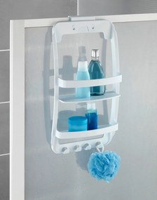 Uniwersalna półka łazienkowa - półka do montowania na kabinie lub drzwiach w łazience, WENKO