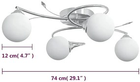 Lampa sufitowa z okrągłymi kloszami P3-K71