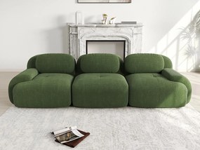 3-osobowa sofa bez stelaża - Modułowa i dowolnie konfigurowalna - Tkanina o wysokiej elastyczności - Sztruks - Zielony
