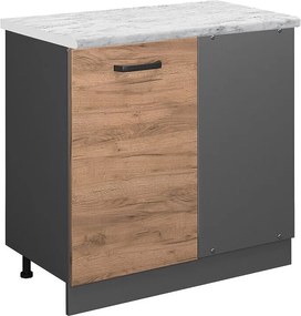 Szafka narożna złoty dąb energetyczny 86x60x81.6 r-line