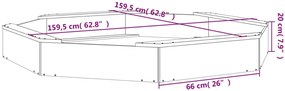 Sosnowa piaskownica ośmiokątna L2-C65