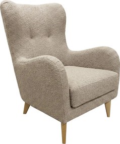 Elegancki fotel Roland z profilowanym siedziskiem i oparciem