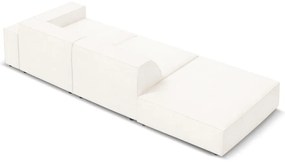 Beżowy narożnik (lewostronny) z materiału bouclé Jodie – Micadoni Home
