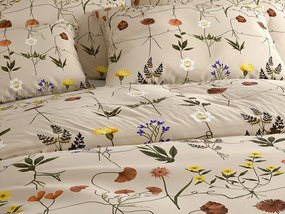 PrzytulneMieszkanie.pl PrzytulneMieszkanie.pl Pościel z mikrofibry ZIELNIK beżowa Rozmiar pościeli: 70 x 90 cm | 140 x 200 cm