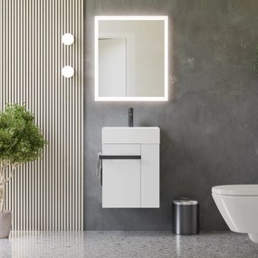 Gäste-WC Badmöbel-Set COMPACT 45 cm mit Waschbecken