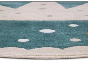 Niebieski dywan dziecięcy ø 100 cm Crown – Hanse Home