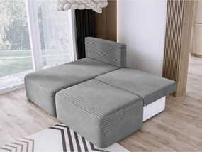 Narożnik TILIA wolnostojący układ L strona Lewa z funkcją spania w tkaninie Tilia 90