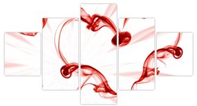 Obraz serce z dymu (125x70 cm)