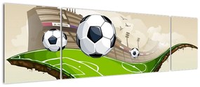 Obraz - Boisko do piłki nożnej (170x50 cm)