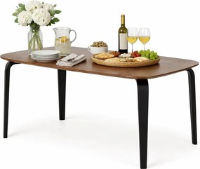 Prostokątny fornirowany stół w stylu retro H0-C85