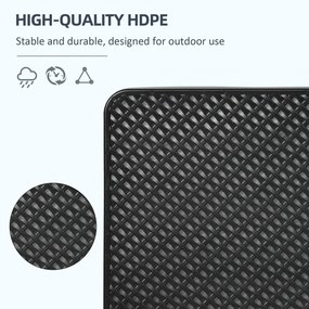 Outsunny waga na parasol ogrodowy 4-częściowa odporna na warunki atmosferyczne HDPE czarna do 80 kg piaskiem 60 kg wodą | Aosom PL