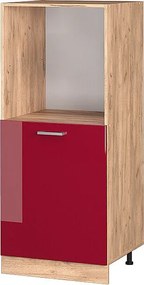 Szafka kuchenna czerwony połysk 60x57x143 r-line