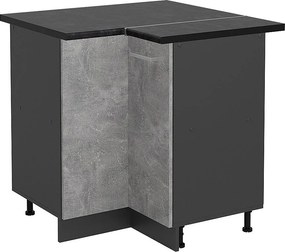 Szafka narożna beton 75.6x60x81.6 r-line