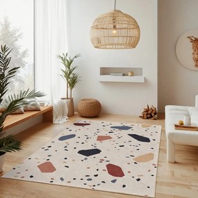 Kremowy chodnik odpowiedni do prania 80x200 cm Cracked Terrazzo – Mila Home