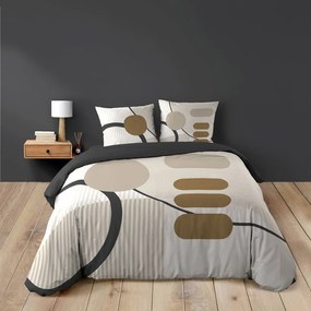 Beżowa bawełniana pościel dwuosobowa 240x220 cm Santana – douceur d'intérieur