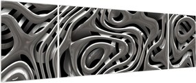 Obraz - Metaliczna abstrakcja (170x50 cm)