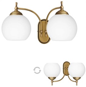 Kinkiet stare złoto z kulami QC-K2