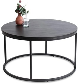 Stolik Kawowy AMON MAX 80 cm Czarny Nowoczesny Loft