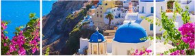Obraz - Santorini, Grecja (170x50 cm)